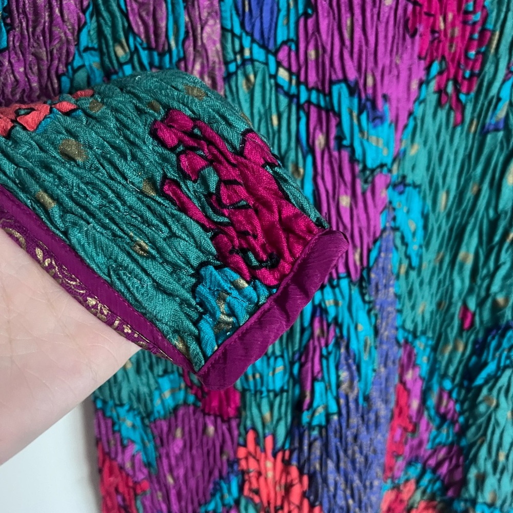 Colorful long sleeved vintage dress - Picture 5 of 6